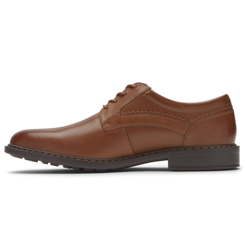 Oxfords Rockport Hombre Mexico - Parsons Plain Toe Marrom - APWGE4563